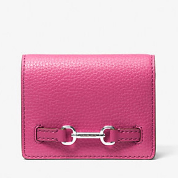 Michael Kors Handbags - MICHAEL KORS Carson Small Pebbled Leather Flap Wallet
DRAGONFRUIT
NWT